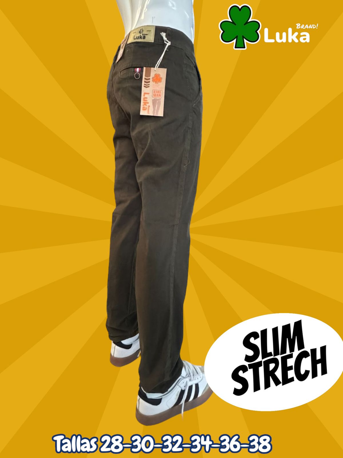 pantalon de vestir verde militar