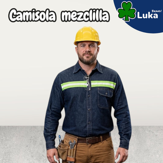 Camisola mezclilla réflex