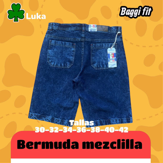 BERMUDA DE MEZCLILLA