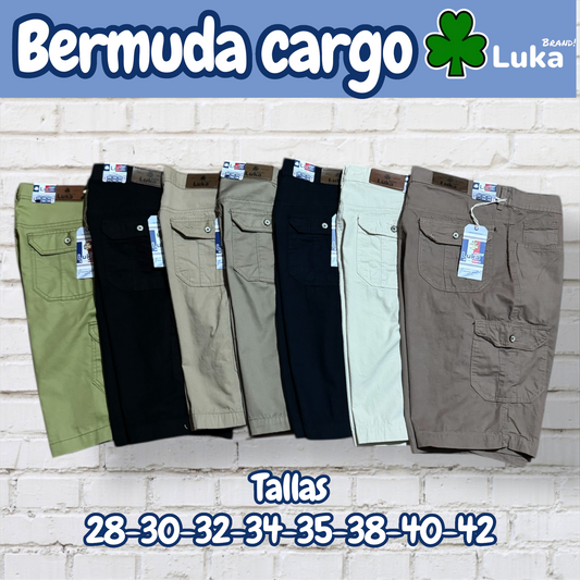 BERMUDA GABARDINA TIPO CARGO