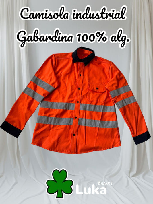 camisola industrial naranja con reflejante