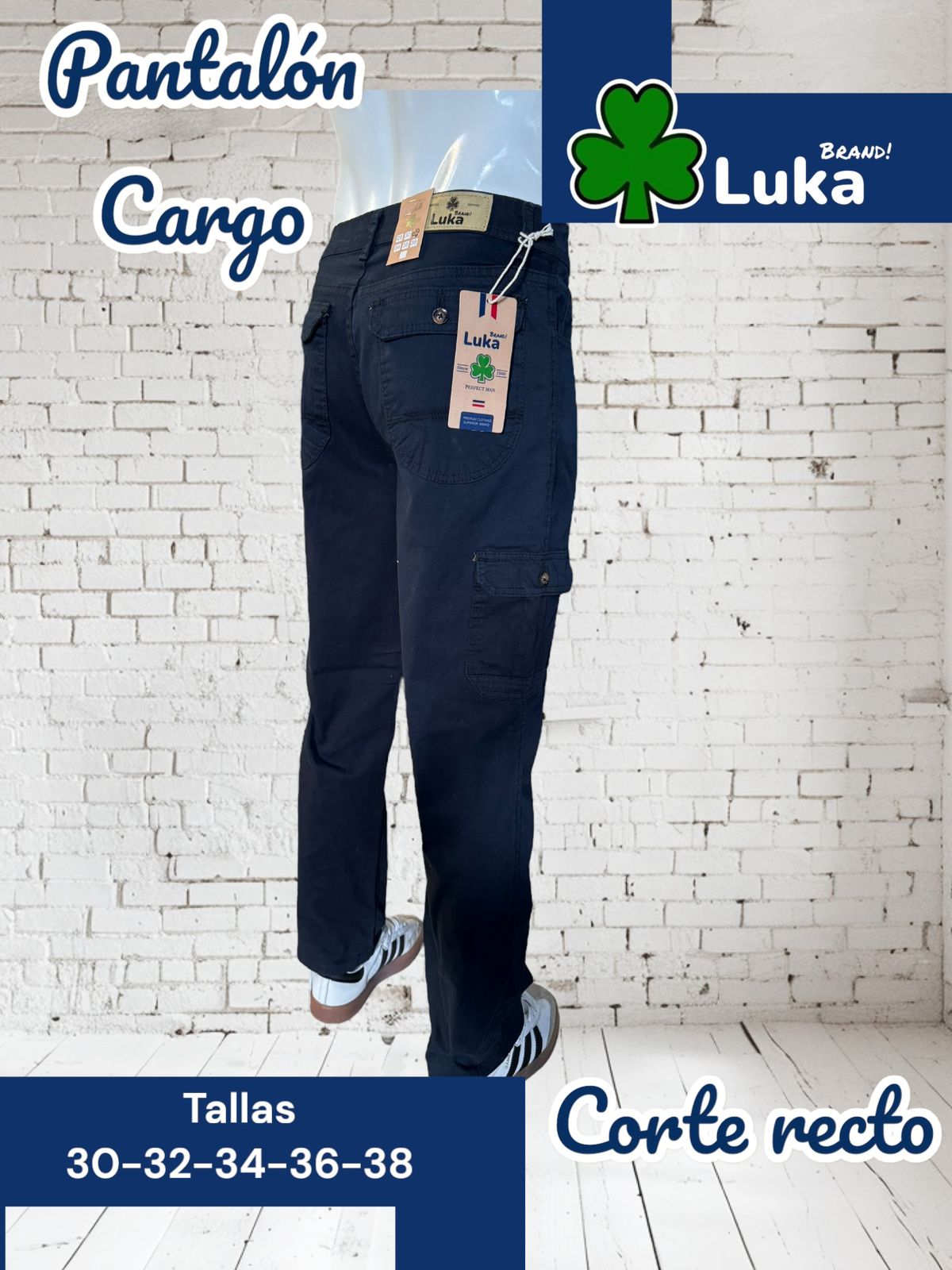 pantalon tipo cargo marino