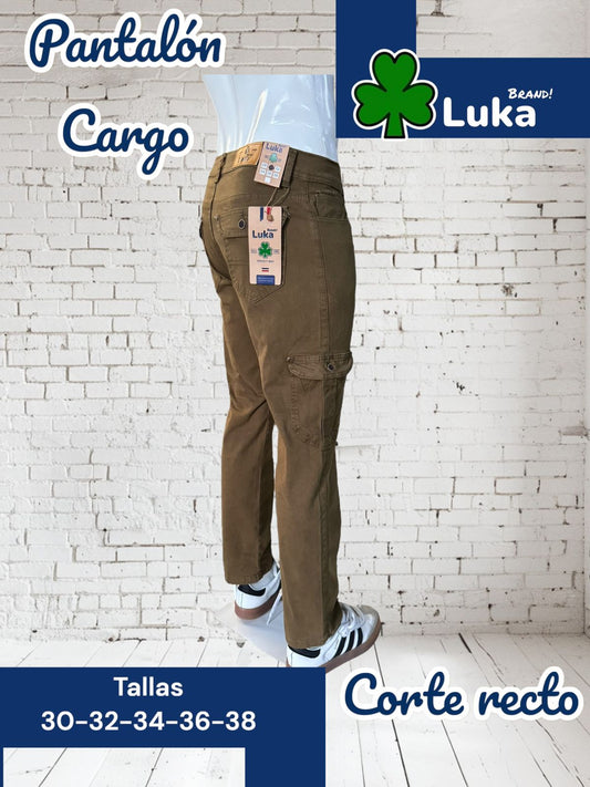 pantalón cargo tabaco
