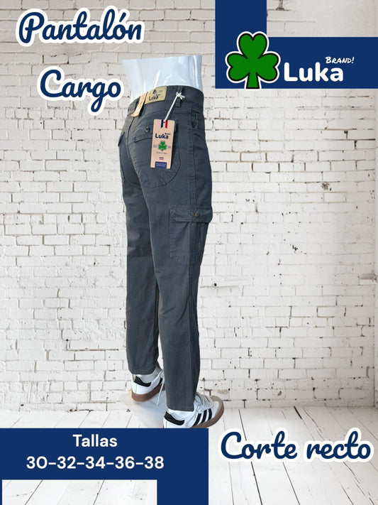 pantalón cargo gris