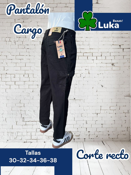 pantalon tipo cargo negro