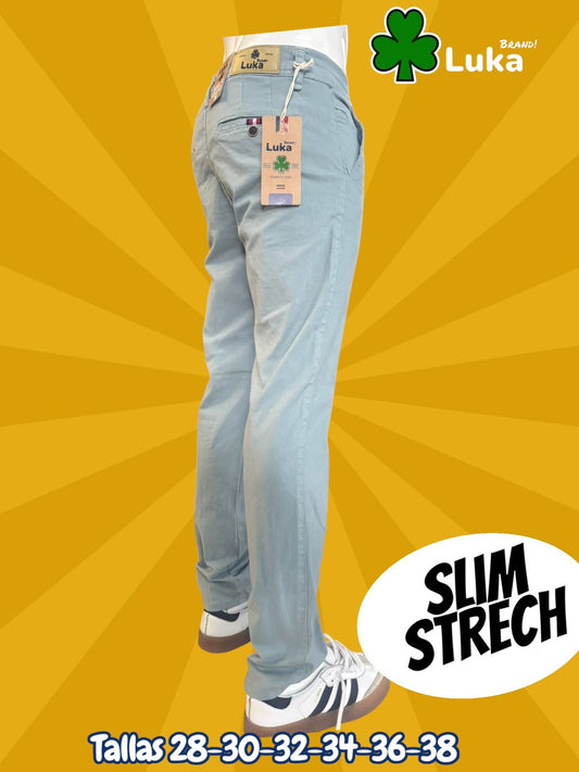 pantalon de vestir color azul cielo